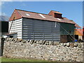 NT4870 : Rural East Lothian : Farm shed at East Mains, Samuelston by Richard West