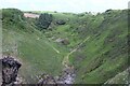 SS0897 : Head of gorge on western edge of Lydstep Peninsula by M J Roscoe