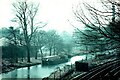 SP0483 : Boats at University Wharf, Worcester & Birmingham Canal, Edgbaston, 1969 by Martin Tester