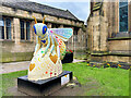 SJ8398 : The Love Bee at Manchester Cathedral by David Dixon