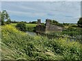 ST4224 : Disused railway bridge abutment by David Lally