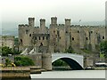 SH7877 : Conway Castle and the 1950s road bridge by Alan Murray-Rust