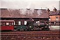 SH5738 : 'Linda' waits at Harbour Station with train for Dduallt by Martin Tester