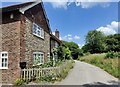 TQ4206 : Cottages along the Street in Rodmell by Mat Fascione