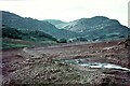 SH6743 : Abandoned trackbed, Tanygrisiau Reservoir, Ffestiniog Railway (2) by Martin Tester