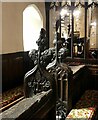 SH7877 : Church of St Mary and All Saints, Conwy  choir stalls by Alan Murray-Rust