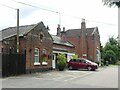 TG3910 : Acle railway station viewed from Station Road by Alan Murray-Rust