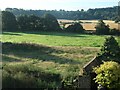 SJ5400 : Earthworks and farmland near Langley Hall by Christine Johnstone