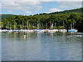 NY4522 : Thwaitehill Bay, Ullswater Yacht Club by David Dixon