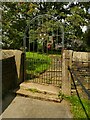 SE0318 : Gate to Rishworth School chapel by Stephen Craven