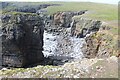 SR8895 : Top of stack and beach, Hobbyhorse Bay by M J Roscoe