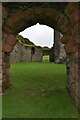 NR9057 : Skipness Castle - Looking into the castle from the south by Rob Farrow