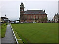 NX4355 : County Buildings and bowling green, Wigtown by Jim Barton