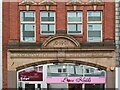 SJ8398 : Guardian Chambers, Blackfriars Street, Salford  detail by Alan Murray-Rust