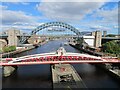 NZ2563 : Three bridges across the Tyne by Chris Allen