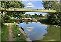 SP6694 : Pipe bridge crossing the Grand Union Canal by Mat Fascione