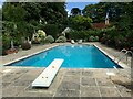 TQ7029 : The swimming pool at Pashley Manor Gardens by Marathon