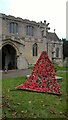 TF1505 : Poppies on the war memorial at St. Benedict's church, Glinton by Paul Bryan