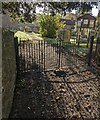 SO6823 : Churchyard entrance gates, Aston Ingham by Jaggery