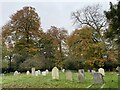 SU7592 : Graveyard, St. Nicholas's church, Ibstone by Simon Mortimer