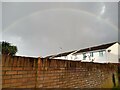 ST3663 : Rainbow over Canterbury Close, Worle by S