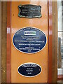 SS9746 : Plaques at Minehead Railway Station (2) by David Hillas