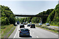 SX8193 : Bridge over the A30 near Tedburn St Mary by David Dixon