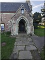 SO6521 : Church porch, Lea, Herefordshire by Jaggery