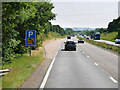 SX8093 : Layby on the eastbound A30 near to Tedburn St Mary by David Dixon