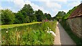 ST9761 : Towpath of Kennet & Avon Canal at Upper Foxhanger's Farm, near Rowde by Colin Park