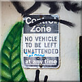 J3373 : 'Control Zone' sign, Belfast by Rossographer