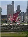 ST1876 : Dragon at Cardiff Castle by Dr Zoe Hoare