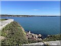 SM8205 : Milford Haven from parapet of the gun battery of Dale Fort by Simon Mortimer