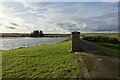 SE2353 : Dam wall at Scargill reservoir by DS Pugh