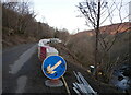 NM8419 : Roadworks, Glen Euchar by Craig Wallace