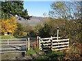 NY2223 : Footpath gate by Adrian Taylor