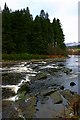 NN2534 : River Orchy near Glen Orchy Farm by Toby Speight