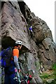 NG7942 : Climbers on the Cioch Nose by Toby Speight