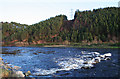 NJ3356 : Pylon line cutting through Ordiquish Hill by Aultdearg. by Des Colhoun