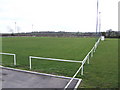 SU3188 : Football pitch, Uffington Sports Club by Jonathan Billinger