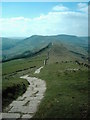 SK1585 : Footpath from Lose Hill to Back Tor by Eamon Curry