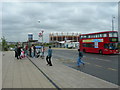 TQ4481 : Bus Stop, Gallions Reach by Danny P Robinson