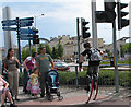 ST1974 : Street scene near Millennium Centre by Pauline E