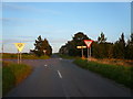 SK3072 : Clodhall Lane Junction with B6050 at Bleak House by Alan Heardman