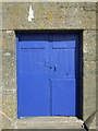 SM9538 : Blue door, eastern breakwater by Natasha Ceridwen de Chroustchoff