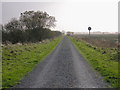 SN7066 : Old railway track near Dolbeudiau by Nigel Brown