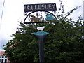 TM3544 : Hollesley Village Sign (Close Up) by Geographer