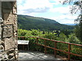 NS1385 : The viewpoint in Benmore Botanic Garden by Lairich Rig