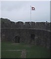 SX7960 : Inside Totnes Castle by Sarah Charlesworth