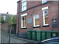 SJ9593 : Werneth Hotel Wheelie Bins by Gerald England